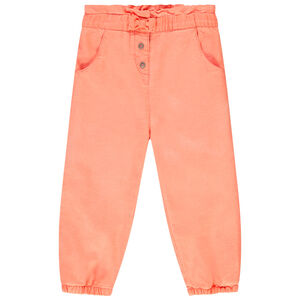 Pantalon en coton et viscose à taille élastiquée pour bébé fille 