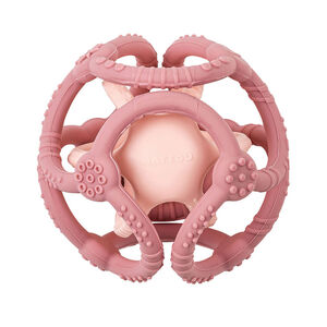 Set de 2 balles en silicone - Vieux rose/rose clair 