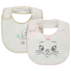 Lot de 2 bavoirs éponge Marie Disney pour bébé fille 