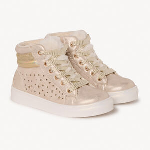 Bottillons fantaisie fourrés et étoilés pour fille 