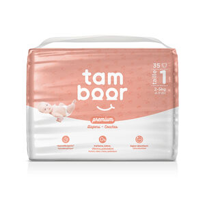 Couche Premium T1 nouveau-né (2-5kg) - x35 