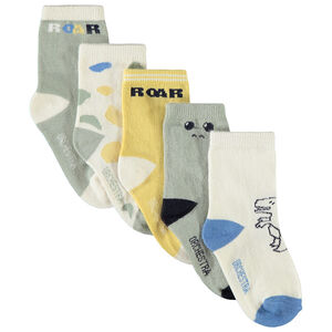 Lot de 5 paires de chaussettes fantaisie pour bébé garçon 