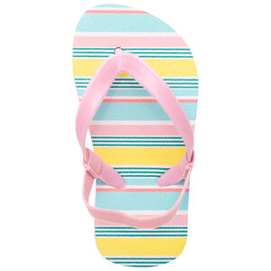 Tongs avec rayures multicolores pour bébé fille 