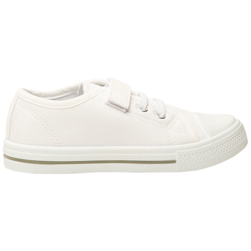 Tennis toile blanche garçon cheap