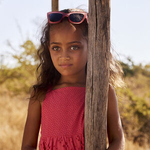 Lunettes de soleil rose fille 