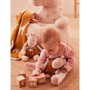 Peluche en veloudoux Tiga la girafe 40 cm 