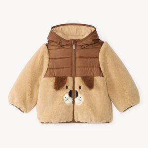 Veste matelassée ludique en sherpa bébé garçon 