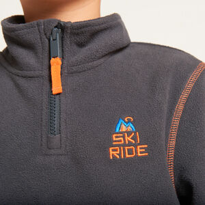 Sweat polaire de ski à col zippé garçon 