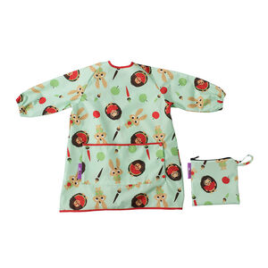 Bavoir tablier à manches longues imprimé Pistachio Green 