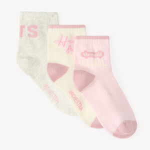 Lot de 3 chaussettes normales fille motif fantaisie 