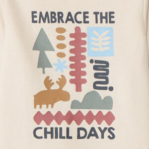 Sous-pull printé à col montant pour garçon 