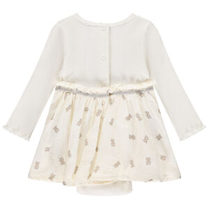 Robe body effet 2 en 1 avec imprimé oursons pour bébé fille 