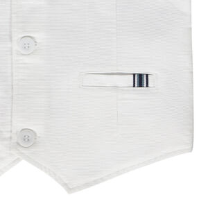 Gilet serveur en coton armuré avec poches pour garçon 