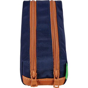 Trousse double Camille - Bleu marine 
