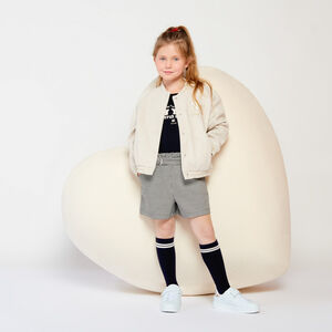 T-shirt manches longues avec broderie bouclette pour fille 