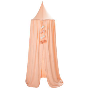 Ciel de lit en gaze de coton - Rose 