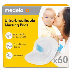 Boite de 60 coussinets d'allaitement ultra-respirants - Jetables 