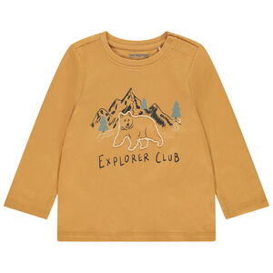 T-shirt manches longues motif animal en cording pour bébé garçon 