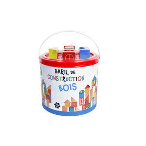 Baril de construction en bois 60 pièces  