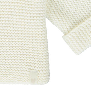 Gilet effet cache-cœur uni en tricot pour bébé fille   