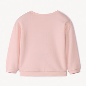 Sweat molleton print cœur "Love" pour bébé fille  