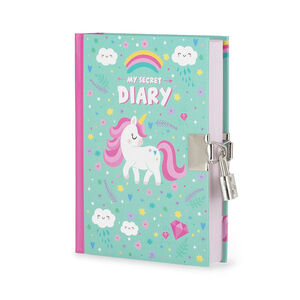 Journal intime avec cadenas à clé My Secret Diary licorne 