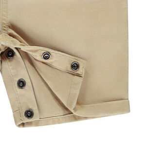 Salopette courte uni piqué pour bébé garçon  