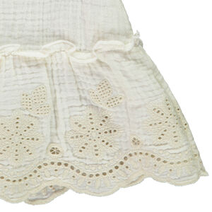 Tunique manches longues en tetra brodé pour bébé fille 