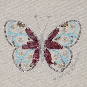 Ensemble jogging motif papillon en sequins pour fille 