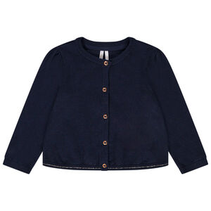 Gilet en tricot uni pour bébé fille 