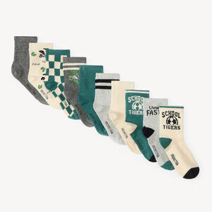 Lot de 10 paires de chaussettes garçon motif sportif 