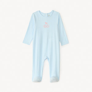 Dors-bien en jersey avec broderie pour bébé fille 