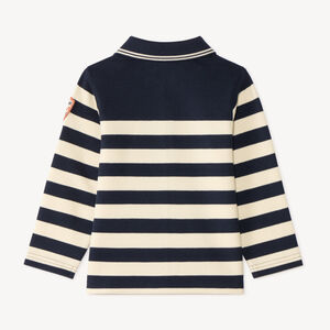 Polo bébé garçon manches longues style marinière 