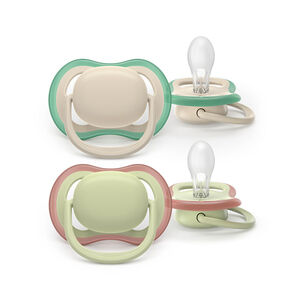 Lot de 2 sucettes silicone 6-18M Ultra Air unies 