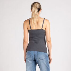 Débardeur d'allaitement uni à fines bretelles pour femme 