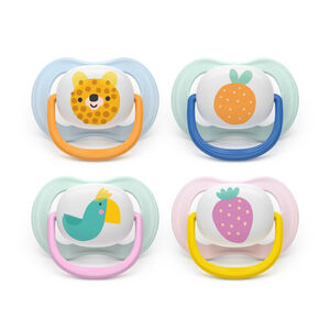 Lot de 2 sucettes silicone 0-6M Ultra Air décorées (lot aléatoire) 