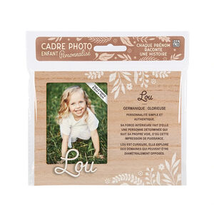 Cadre photo personnalisé 18,5 x 14,5 cm Lou 