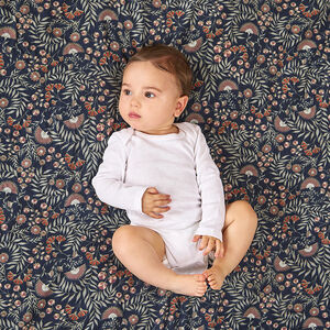 Lot de 5 bodies manches longues blancs pour bébé 