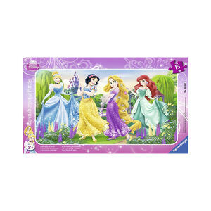 Puzzle 15 pièces La promenade des princesses Disney  
