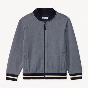 Gilet col teddy en piqué pour garçon 