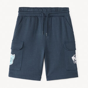 Short en maille style cargo badge Chase de la Pat'Patrouille pour garçon 