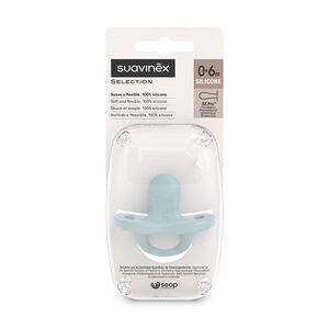 Sucette réversible en silicone Colour Essence 0-6M Bleu 