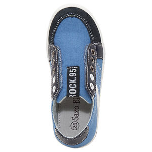 Baskets basses en toile sans lacets  