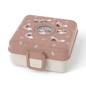 Lunchbox personnalisable 850ml Snacky avec couverts Fox 