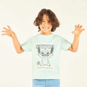 T-shirt manches courtes print Stitch Disney pour garçon 