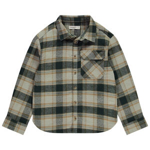Chemise manches longues à carreaux pour garçon  