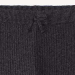 Legging fille coupe flare en tricot côtelé 