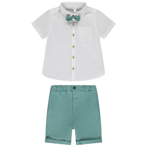 Ensemble 2 pièces avec nœud papillon pour bébé garçon 