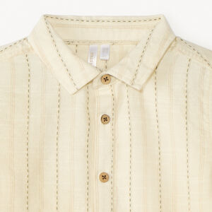 Chemise manches courtes à rayures pour bébé garçon 