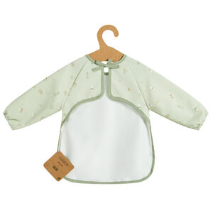 Bavoir tablier en gomme avec poche Promenade Bucolique vert clair 